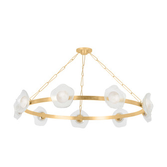 Almandine LED Chandelier in Vintage Gold Leaf (68|48561VGL)
