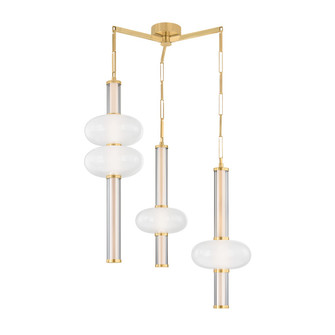 Corbin LED Chandelier in Vintage Brass (68|48237VB)