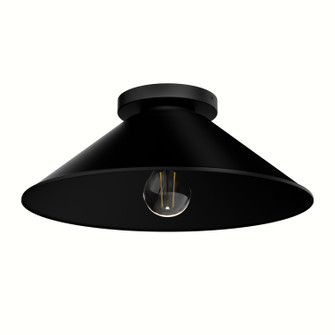 Skyflow One Light Outdoor Flush Mount in Matte Black (47|46022)