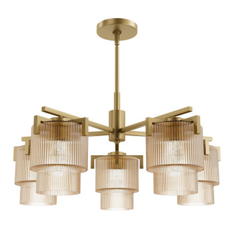 Ontario Five Light Chandelier in Luxe Gold (47|13138)