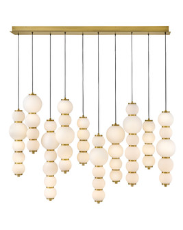 Trigo LED Linear Pendant in Lacquered Brass (13|47396LCB)