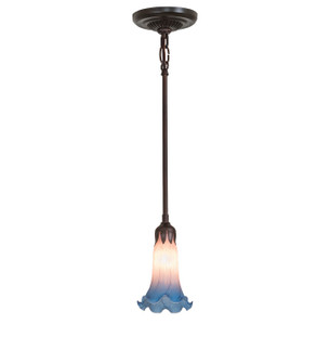 Pink/Blue Tiffany Pond Lily One Light Mini Pendant (57|278286)