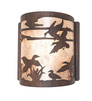 Ducks In Flight One Light Wall Sconce in Driftwood Brown (57|277548)