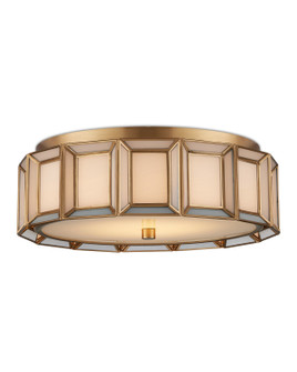 Daze LED Flush Mount in Antique Brass/White (142|99990077)