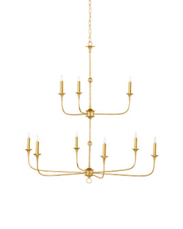 Nottaway Nine Light Chandelier in Contemporary Gold Leaf/Contemporary Gold (142|90001254)