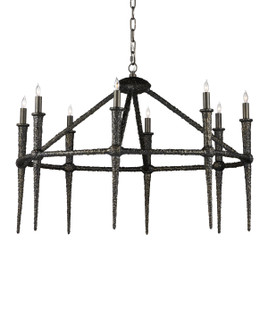 Blackthorn Eight Light Chandelier in Aged Bronze (142|90001236)