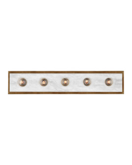 Berdine Five Light Wall Sconce in Natural/Antique Brass (142|58000055)