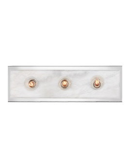 Berdine Three Light Bath Wall Sconce in Natural/Polished Nickel (142|58000054)