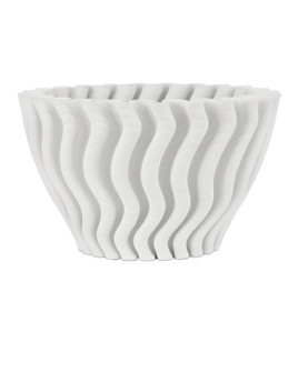 Ripple Vase in White (142|12000933)