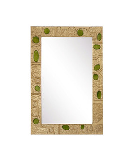 Beau Monde Mirror in Gold/Green (142|10000157)