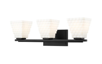 Annalise Three Light Vanity in Matte Black (224|75143VMB)
