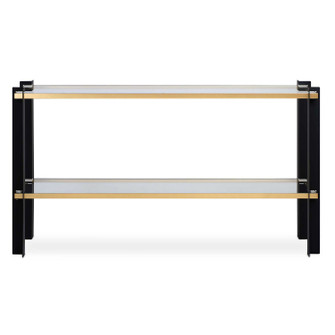 Cunene Console Table in Matte Black And Gold Leaf (52|50073)