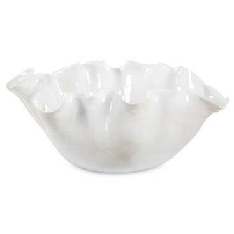 Ruffle Bloom Bowl in White Glaze (52|18184)