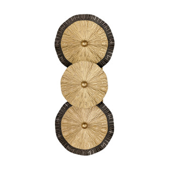 Lincoln Two Light Wall Sconce in Distressed Gold and Bronze (51|96383261)