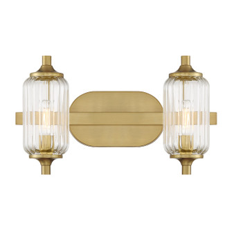 Holton Two Light Bathroom Vanity in Warm Brass (51|830242322)