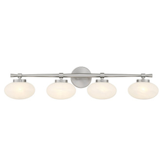 Barrow Four Light Bathroom Vanity in Satin Nickel (51|810504SN)