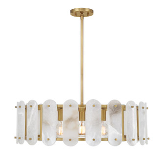 Antolini Five Light Pendant in Warm Brass (51|729115322)