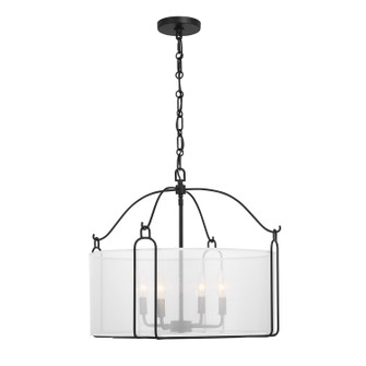 Ashlay Four Light Pendant in Matte Black (51|71693489)