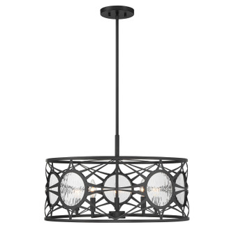 Balfour Five Light Convertible Semi-Flush /Pendant in Matte Black (51|65065589)