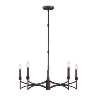 Gardner Five Light Chandelier in Champagne Mist (51|18167526)