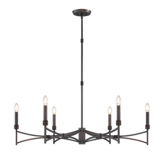 Gardner Six Light Chandelier in Champagne Mist (51|18166626)
