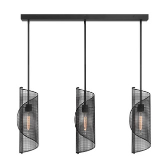 Hillbourne Three Light Linear Chandelier in Matte Black (51|18031389)