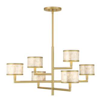 Mariquita Six Light Chandelier in Spun Gold (51|164926328)