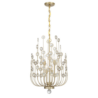 Irina Four Light Chandelier in Noble Brass (51|135974127)