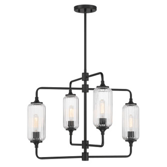 Holton Four Light Chandelier in Matte Black (51|13025489)