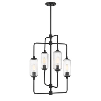 Holton Four Light Chandelier in Matte Black (51|13023489)