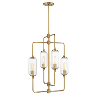 Holton Four Light Chandelier in Warm Brass (51|130234322)