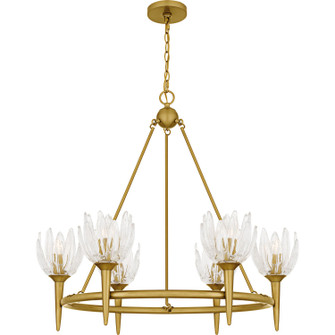 Shea Six Light Chandelier in Brushed Gold (10|SHA5032BRG)
