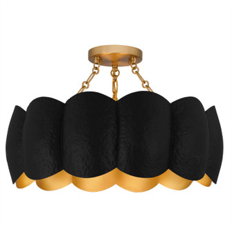 Quoizel Semi-Flush Mount Four Light Semi-Flush Mount in Matte Black (10|QSF6794MBK)
