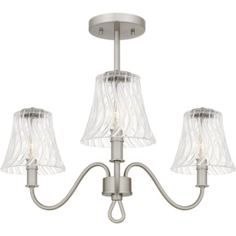 McKinney Three Light Semi-Flush Mount in Brushed Nickel (10|MCK1722BN)