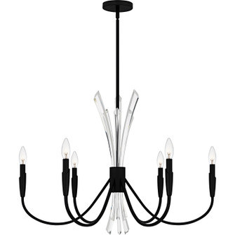 Cecily Six Light Chandelier in Matte Black (10|CCY5032MBK)