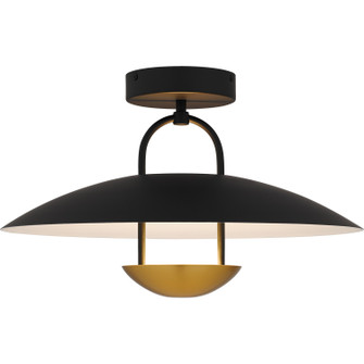 Bingham LED Semi-Flush Mount in Matte Black (10|BIN1718MBK)