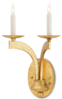 Venus Collection Two Light Wall Sconce in Antique Gold Leaf (142|50000029)