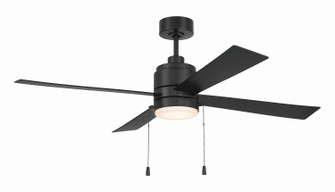 Outdoor McCoy 52 4 Blade with Pull Chains 52'' Ceiling Fan in Flat Black (46|OMCY52FB4PC)