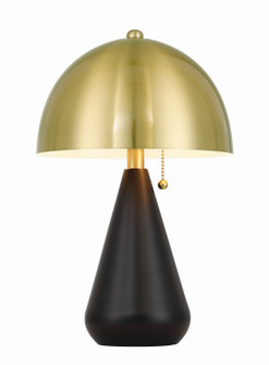 Shelby Two Light Table Lamp in Flat Black/Satin Brass (46|87014FBSBT)