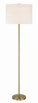 Jones One Light Floor Lamp in Satin Brass (46|87010SBF)