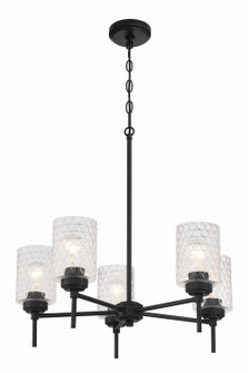 Claire Five Light Chandelier in Flat Black (46|60525FB)