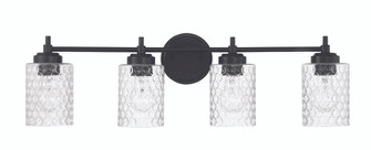 Claire Four Light Vanity in Flat Black (46|60504FB) Claire Four Light Vanity in Flat Black (46|60504FB)