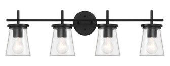 Connell Four Light Vanity in Flat Black (46|60404FB)