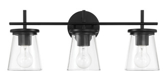 Connell Three Light Vanity in Flat Black (46|60403FB)