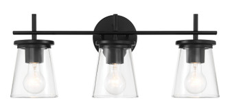 Connell Three Light Vanity in Flat Black (46|60403FB)