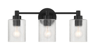 Lyndsey Three Light Vanity in Flat Black (46|60203FB)
