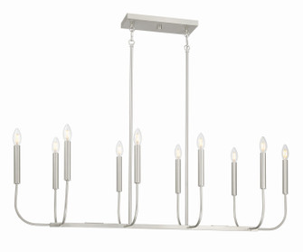 Traci Ten Light Island Pendant in Brushed Polished Nickel (46|59870BNK)
