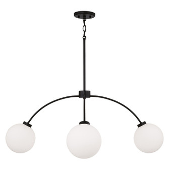 Amos Four Light Chandelier in Black Iron (65|457141BI557)