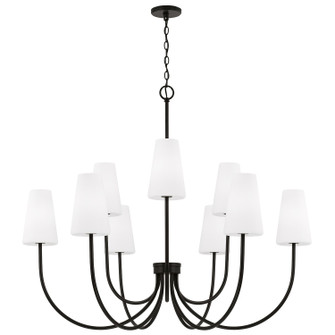 Averitt Nine Light Chandelier in Matte Black (65|455291MB550)