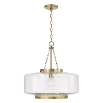Landon One Light Pendant in Aged Brass (65|355311AD)